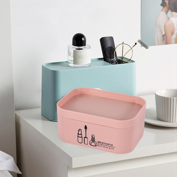 4 stk. serie/sæt makeup organizer til kosmetik opbevaringsboks til plastikboks opbevaring diverse beholdere til tablets