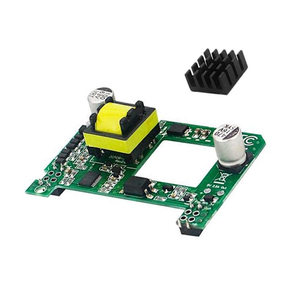 4B 3B+ POE Ethernet -virtalähdemoduuli POE HAT -laajennuskortti jäähdytyslevyllä