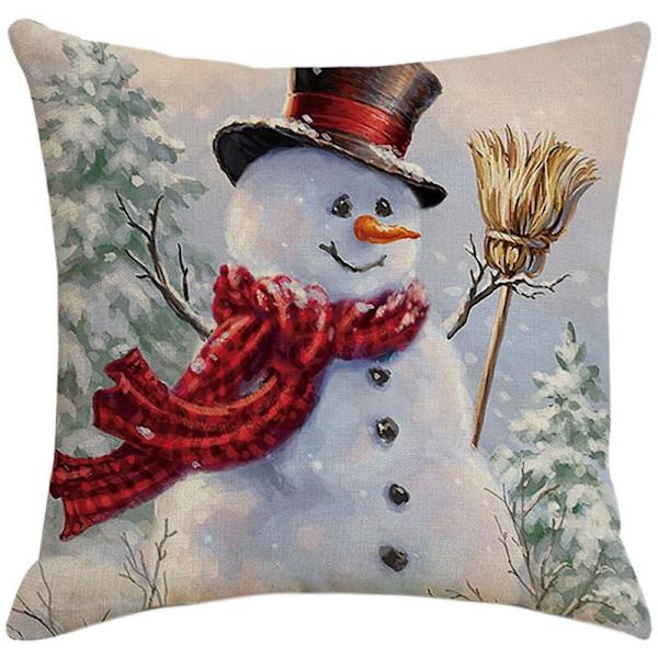 Julepute Kvadratisk Hjem Lin P putetrekk for Sofa Bil Gave 45X45Cm