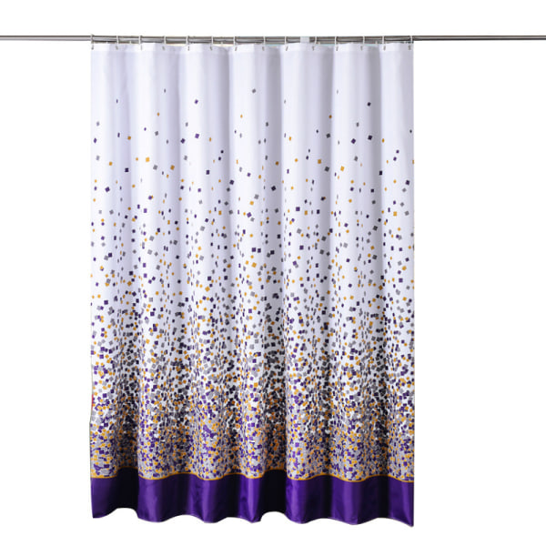 Dusjgardin Polyester bad Vanntett dusjforheng for dekorering av baderomsgardiner (150W*180HCM)