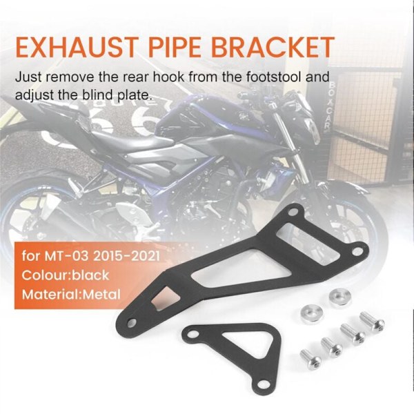 Modifisert bakre pedal eksosbrakett for MT-03 YZF R25 R3 2014-2021 eksosbrakett