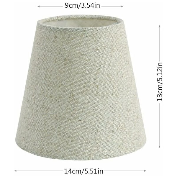Kristallkronljusskärm Vägglampa Hängande lampa Tyglampa (Set om 6, Beige)