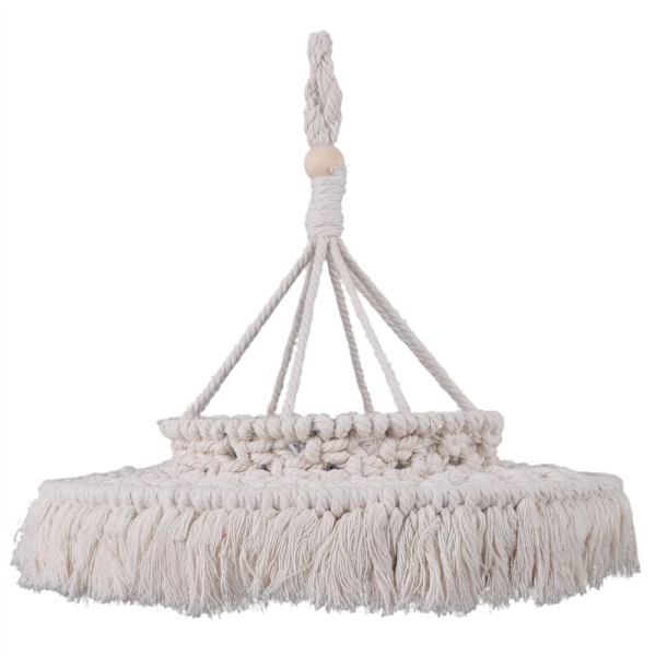 Macrame-lampeskærm Boho hængende pendellampeovertræk Moderne kontor soveværelse stue børneværelse bohemeindretning