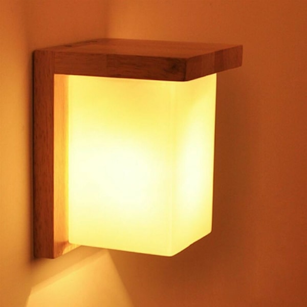 Dekorativ vegglampe i massivt tre - Moderne vegglampe for nattbord, stue, trapp, gang - Minimalisme II-serie