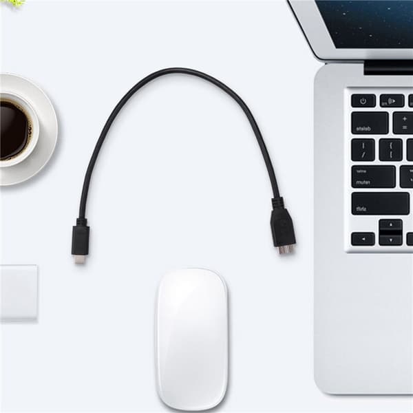 Hårddiskkabel, USB 3.1 Typ-C hane till USB 3.0 -B hane datakabel för surfplatta