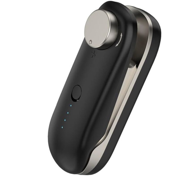 Mini poseforsegler, bærbar håndholdt poseforsegler USB genopladelig rejse bærbar poseforsegler til køkken mad snack sort