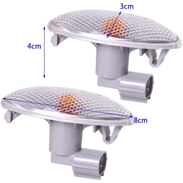 2X Bil Side Blinklys Lys Lampe 12V - Mud Dynamisk Lys Sidelys for Yaris 2006-2013