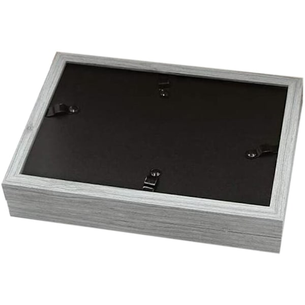 Dobbelt fotoramme 4X6 tommer rustik grå træ hængslet sammenklappelig fotorammer, bryllup, fars dag gaver fra mor