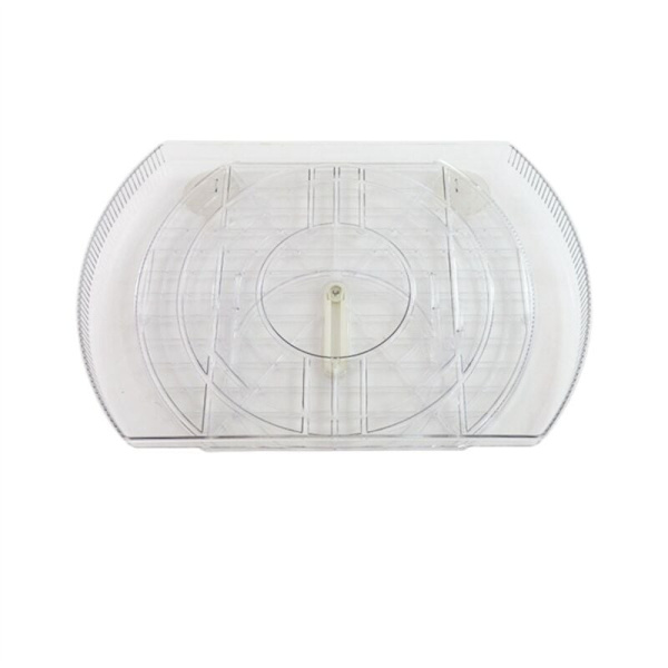 Kylvridplatta, Kvadratisk Vridplatta Organizer för Kylskåpsskåp, Matplats, 1 Pack - Transparent