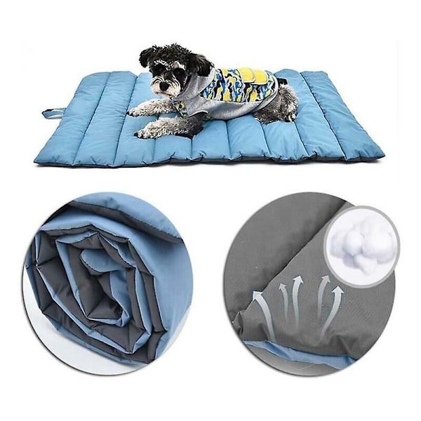 Vandtæt udendørs kæledyrsmåtte, bærbar, vendbar, åndbar hundekurv seng til store hunde, katte, hvalpe, kennelmadras 110x68cm Grøn ny