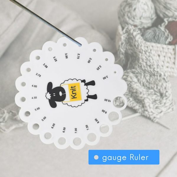 Stickningsnål Gauge Mätlinjal