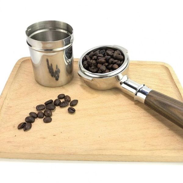 51 mm kaffedoskopp för kaffemaskin i rostfritt stål