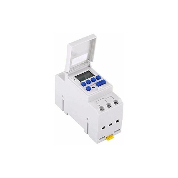 Elektrisk tidtakerrelé med LCD-skjerm, ukentlig forhåndsinnstilling, programmerbar (220V)
