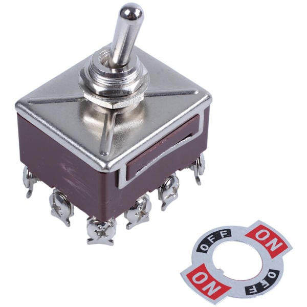 AC 380V 10A TIL/FRA/TIL 3-positions 4-bens vippeafbryder 4PDT