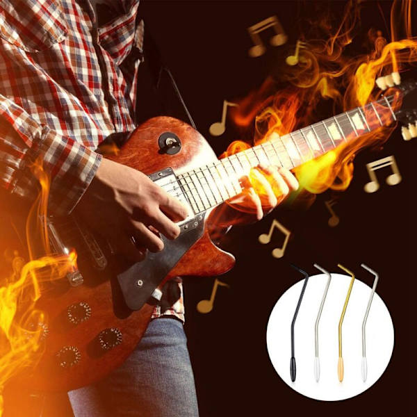 4 stk. 6 mm gevind elektrisk guitar tremolo arm enkelt tremolo med spids til