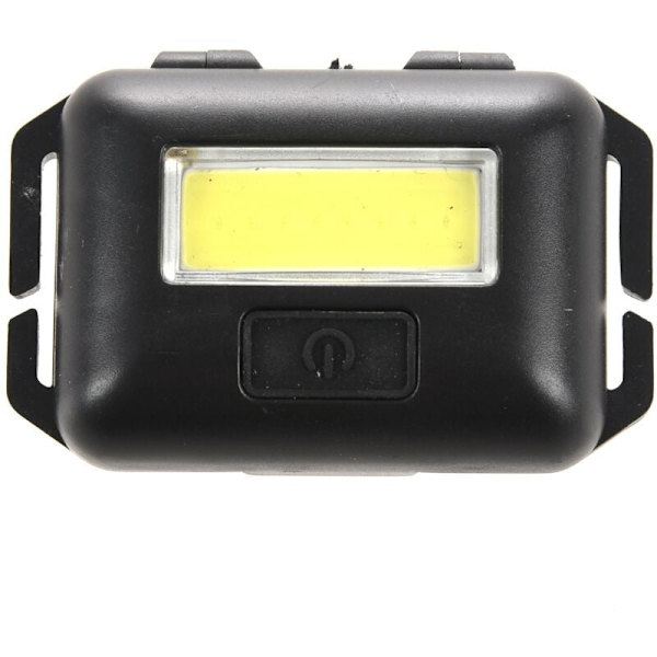 Cob Led Mini Huvudlampa Strålkastare 3 Lägen Regnfast Huvud Ficklampa För Utomhus Camping Fiske Svart