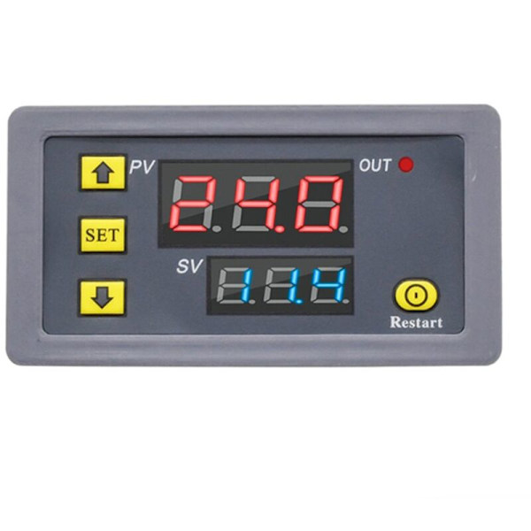 Digital tidrelä LED-display cykeltimer kontrollbrytare justerbar tidrelä tidbrytare AC110-220V