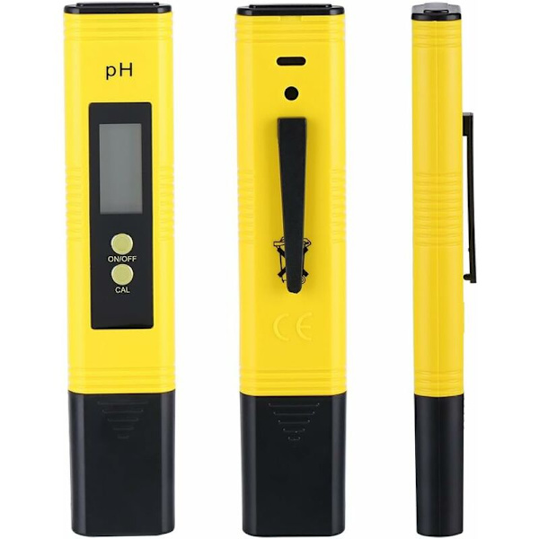 PH-mätare Penna med Digital LCD-display 0,00-14,00 Mätintervall 0,01 pH för Akvarium, Simbassäng Vatten