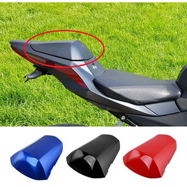 Til GSXR1000 GSXR 1000 2017-2021 Motorcykel Bagpåsæde Passager Kåbe Sædebetræk Fairing Tilbehør, Sort