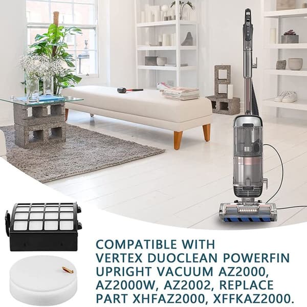 Reservedele til DuoClean PowerFin AZ2000, AZ2000W, AZ2002 Støvsuger, Erstatter XHFAZ2000, XFFKAZ2000