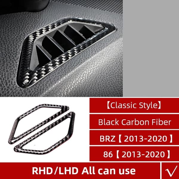Auto Interior Side Air Vent Dashboard Covers Car Stickers for BRZ 86 2013-2020