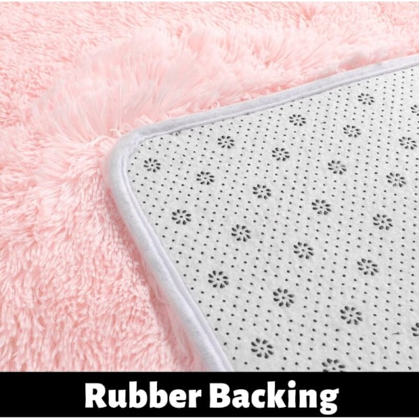 Rund fluffig matta för sovrum, 4 x 4 tum, fluffig cirkulär matta för barnrum, pälsmatta för tonårsflickors rum, luddig cirkulär matta för barnrum, T