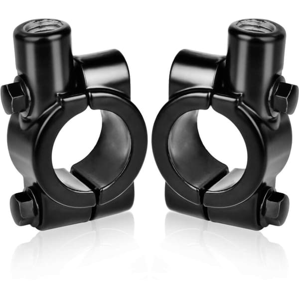 2 stk. Universal Motorcykel Styr Montering 22mm Sort