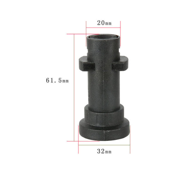 Adapter for høytrykkspylerpistol med 1/4'' hunn hurtigkobling, kompatibel med Karcher/Kärcher K-serie høytrykksspylere K2, K3, K4, K5