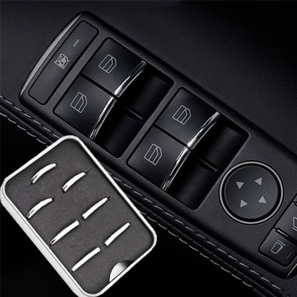 14 stk. Chrome interiør dørkontakt stil trim til Model S / X tilbehør