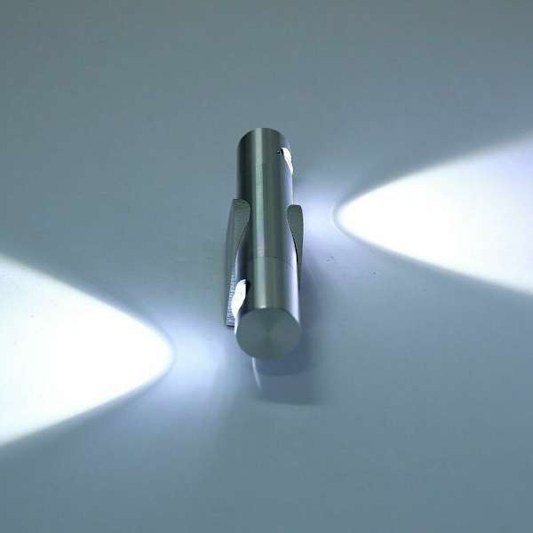 6W LED Vegglampe Innvendig Design Dobbel Rotasjon 360 Aluminium Belysning Original Lampe for Soverom Dekorasjon Stue Kontor Korridor Bad -
