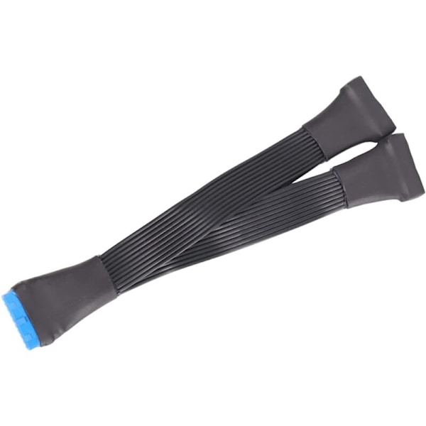 Moderkort USB 3.0 19PIN Header 1To2 Förlängningssplitterkabel 19Pin 20Pin Förlängningsheaderadapterkabel 15Cm