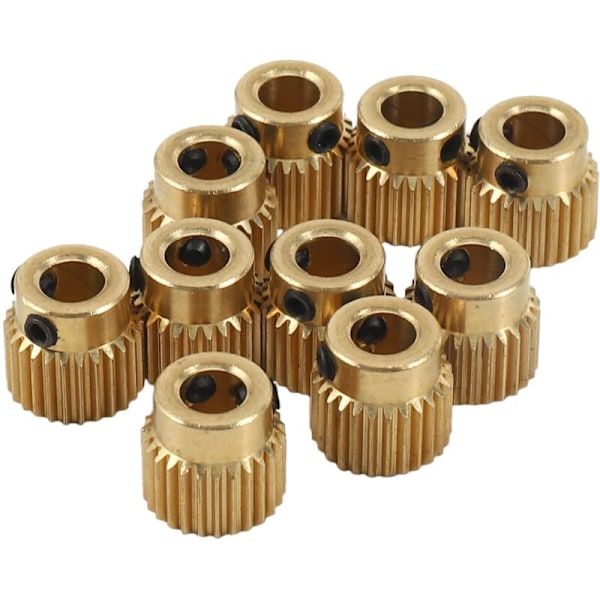 10Pcs for or 1.75Mm Consumable 26 Teeth Brass Extruder Feed Speed