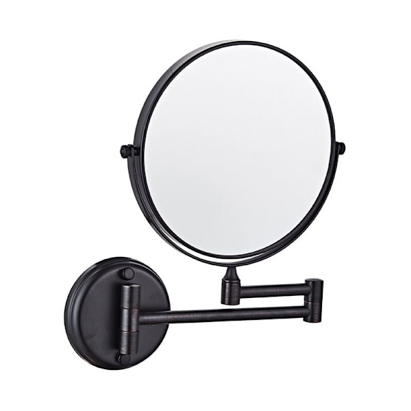 8 Tommer Oplyst Væghængt Forstørrings Spejl x10, LED Makeup Spejle med 0,5t Automatisk Frakoblingsfunktion, Drevet af 4 AAA Batterier (Ikke Inkluderet