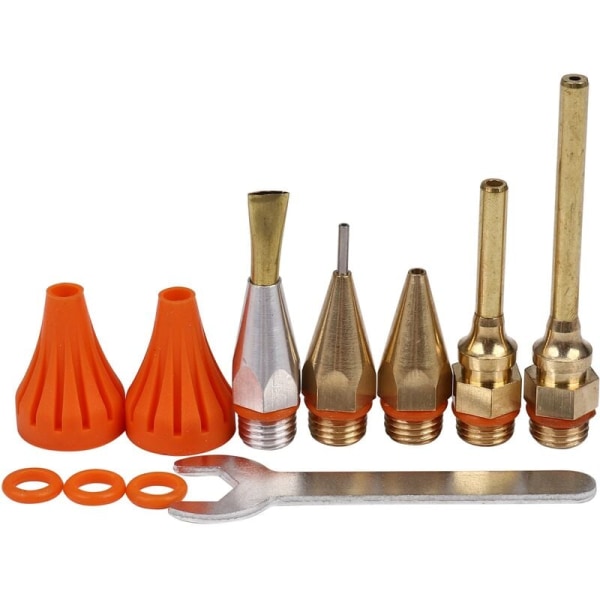 11 Pcs Series Glue Copper Nozzle -Long Short Bore Large Diameter Hot Melt Glue Accessories