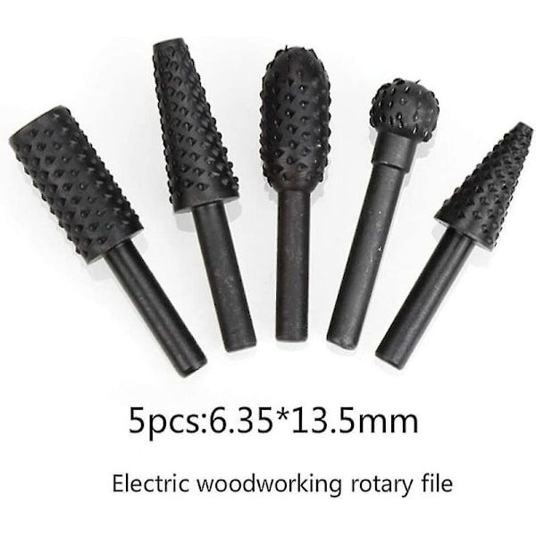 1/4\" 6mm roterande frässet, elverktyg, trä, slipning, gravering, snidning, fil, rasp, borr, roterande borr