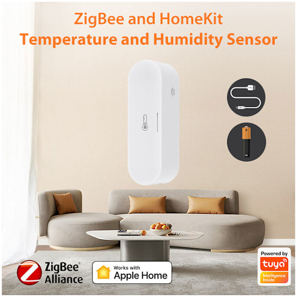 Tuya Zigbee Smart Termometer och Hygrometer Stödjer HomeKit