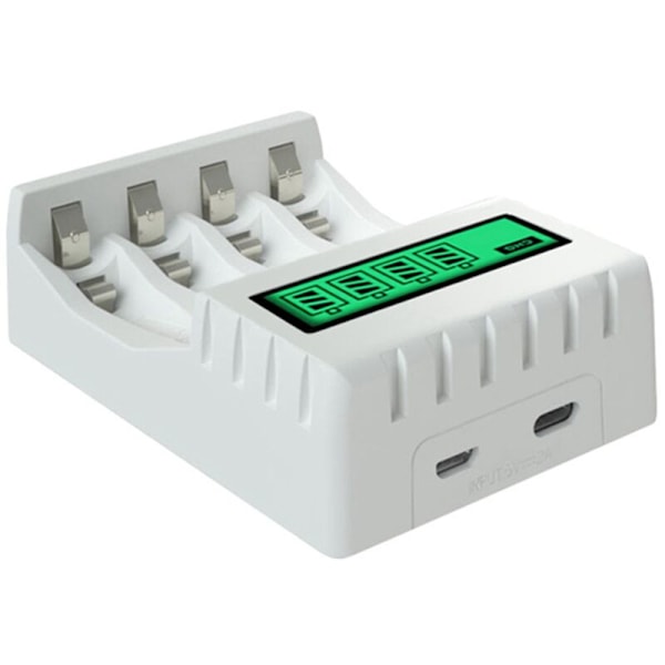 2X Smart LCD-batteriladdare med 4 fack för NiCd NiMh AA / AAA