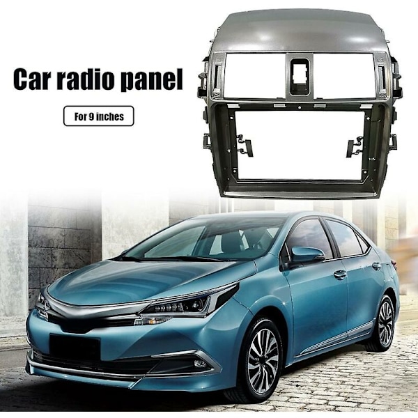 9 Tommer 2 Din Bil Dashbord Ramme Radio Fascia Dash Mp5 Spiller Dvd Adapter Ramme Panel For 2006-2013