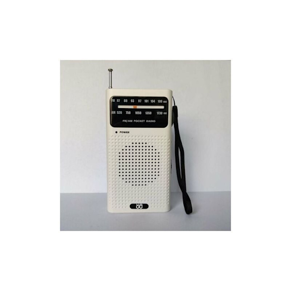 Kannettava Radio Transistori Radio Taskuradio Pieni FM AM Radio ja Kaiutin (Musta)