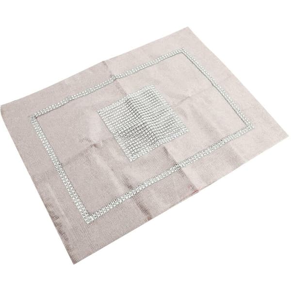 Kimaltelevat timanttipaikkamatot hääkoristeet Flanelli 30 x 40 cm Samppanja