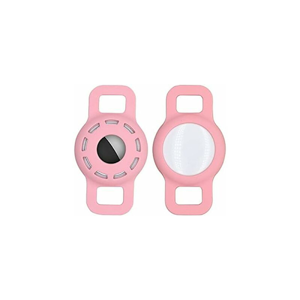 Airtag Hundehalsbåndsholder (Pink + Mintgrøn)-