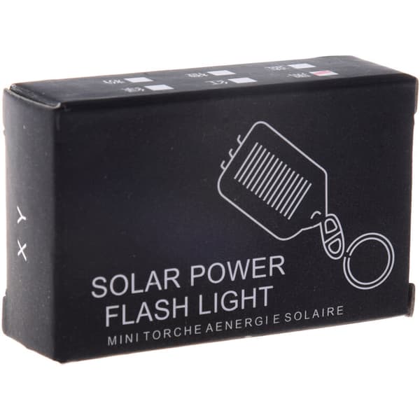 Mini solcelle LED-lampe med nøkkelring