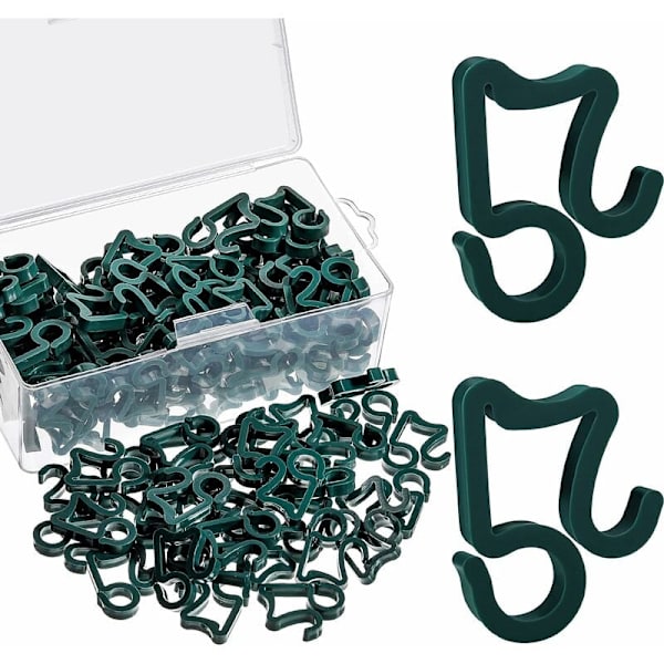 Ett paket med 120 julgransljusklämmor, utomhusrännkrokar, väderbeständiga utomhusljusklämmor, julgransdekoration ljusslingor -