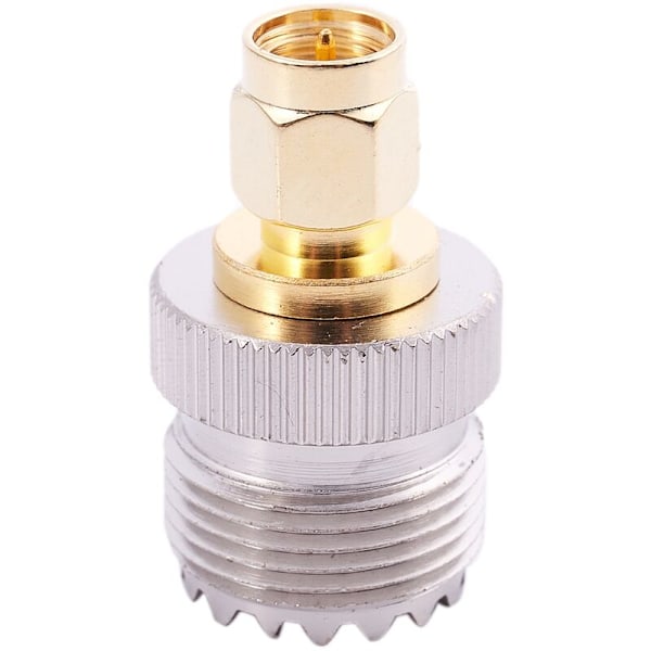 2X Sma hann til Uhf So239 So-239 Rf-adapter for Jumper Connect Connect -259 Gull