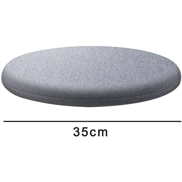 1 stk Komfortabel Rund Stolkile i Minnefoam Bar Stolkile Trekk Sittekile med Elastisk Bånd og Sklisikkert