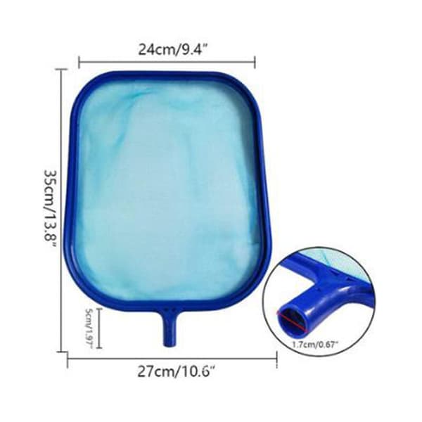 Pool Skimmer Net Leaf Skimmer Net Plastic Rake Net til Spa Dam Pool, Pool Cleaner Supplies, US Standard