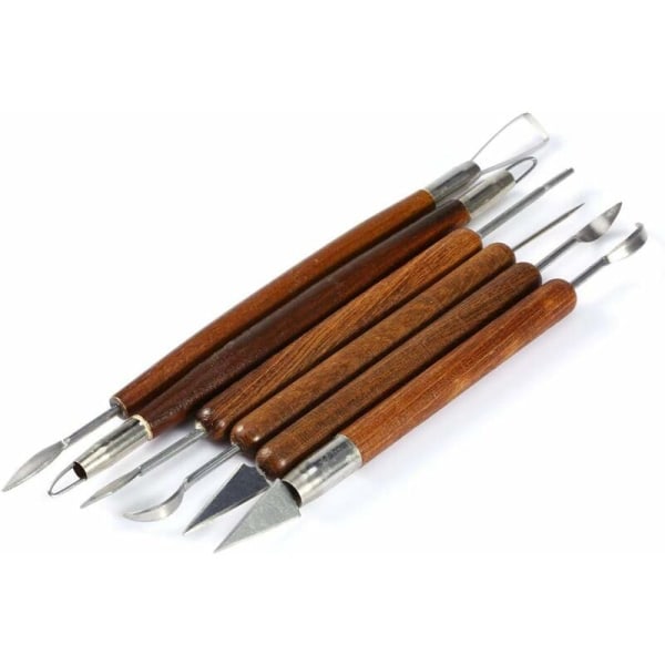 6pcs Clay Sculpture Set, Ceramic Tools for Clay-