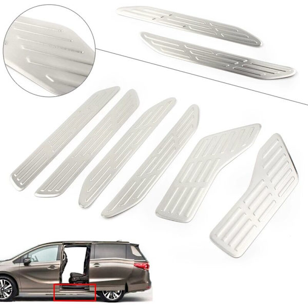 6 st/set Bil Dörrtröskelskydd Trim för Honda Odyssey US Modell Endast 2018-2020