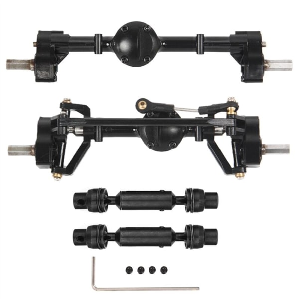 Portaali ja taka-akseli metallisella vetoakselilla C14 C24 C24-1 C34 C44 B14 B24 1/16 RC-auton päivitysosiin