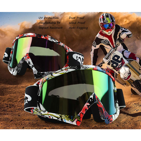 Utendørs sportsski ATV-briller terrengkjøretøy terreng-motorsykkel vernebriller racing ski herre kvinners barnebriller for voksne